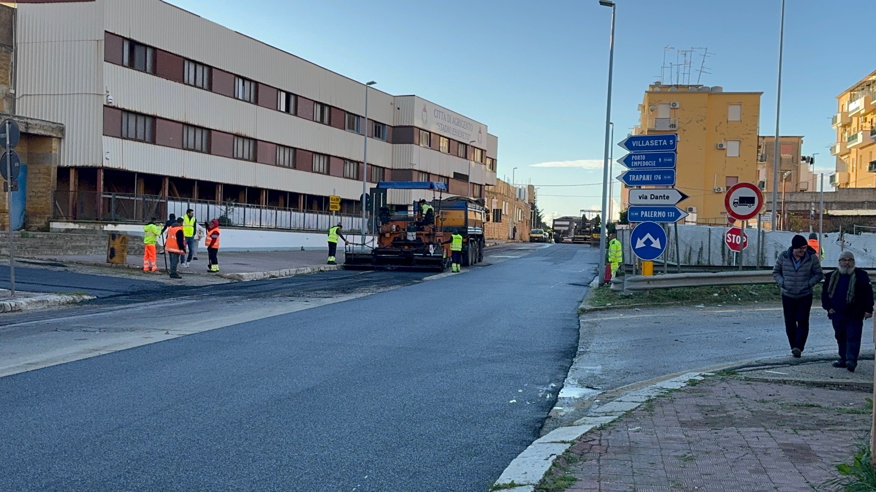 Arriva Mattarella e ad Agrigento è corsa ad asfaltare strade