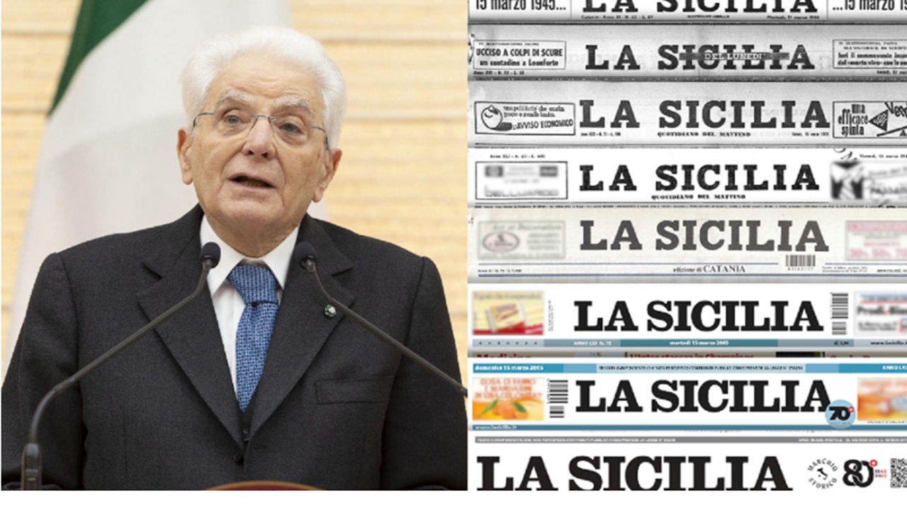 Il quotidiano La Sicilia compie 80 anni, gli auguri di Mattarella: «Libero e autorevole»