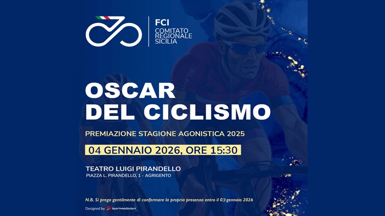 Domenica al Teatro Pirandello la grande festa del ciclismo siciliano con Damiano Caruso e Filippo...